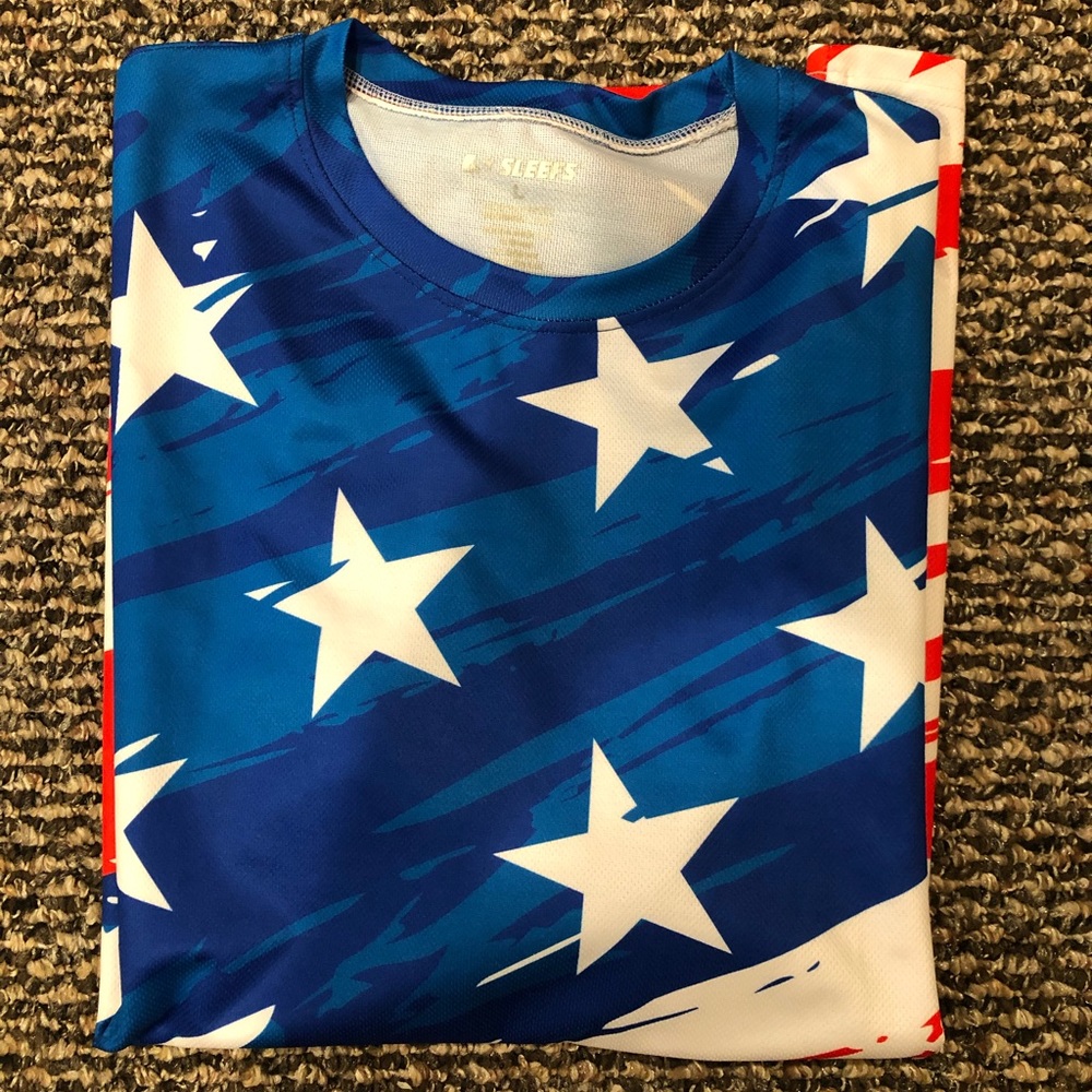 Men's Patriotic U.S.A. Quick-dry Jersey T-Shirt